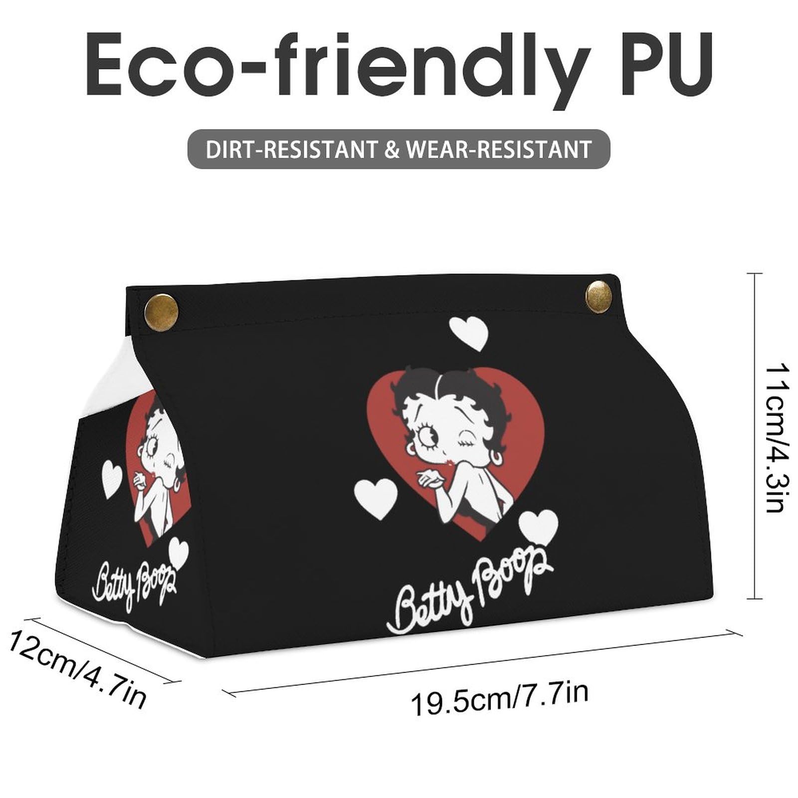 Amazon｜ティッシュケース おしゃれ PUレザー ベティちゃん ティッシュ